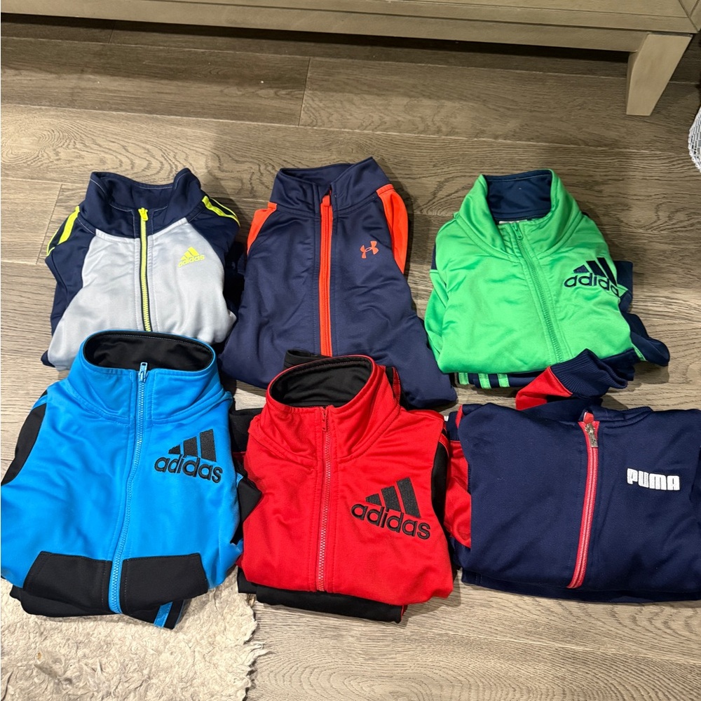 adidas Kids Matching Sets - Blue, Red, Green Collection
